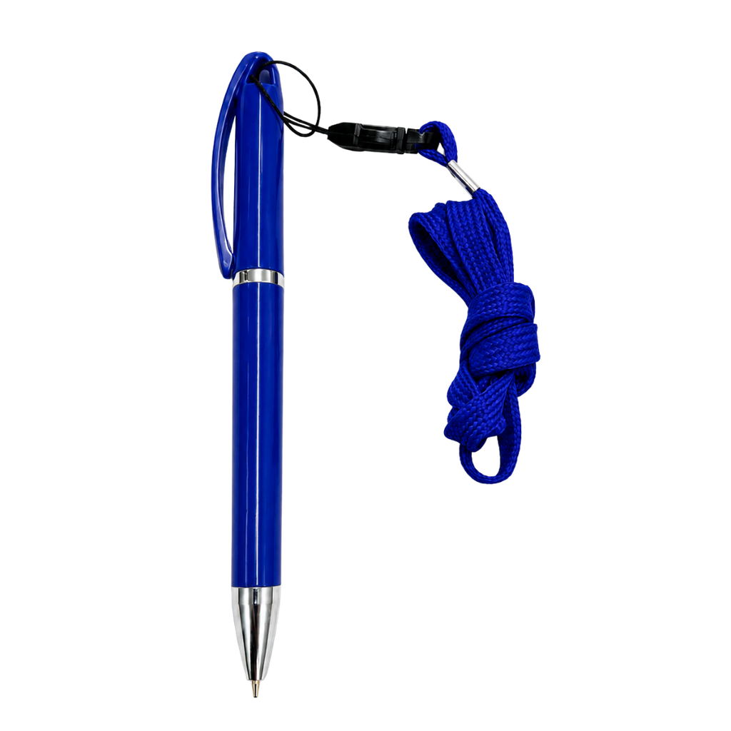 lapicero delta con pita azul reflex