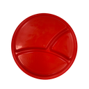 Boquitero con divisiones redondo, plastico, 2 cm, Rojo