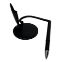 lapiceros, plástico, negro, 15.5 cm bank con , base redonda 6.5 cm y resorte