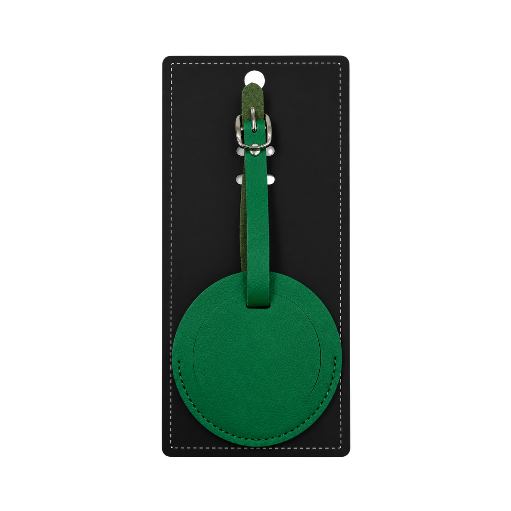 IDENTIFICADOR, IMITACION CUERO, VERDE, 3.15 plg, redondo para maletas