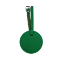 IDENTIFICADOR, IMITACION CUERO, VERDE, 3.15 plg, redondo para maletas
