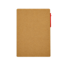libretas, ecologica de carton, rojo, 11*15 centimetros, con lapicero y notas adhesivas