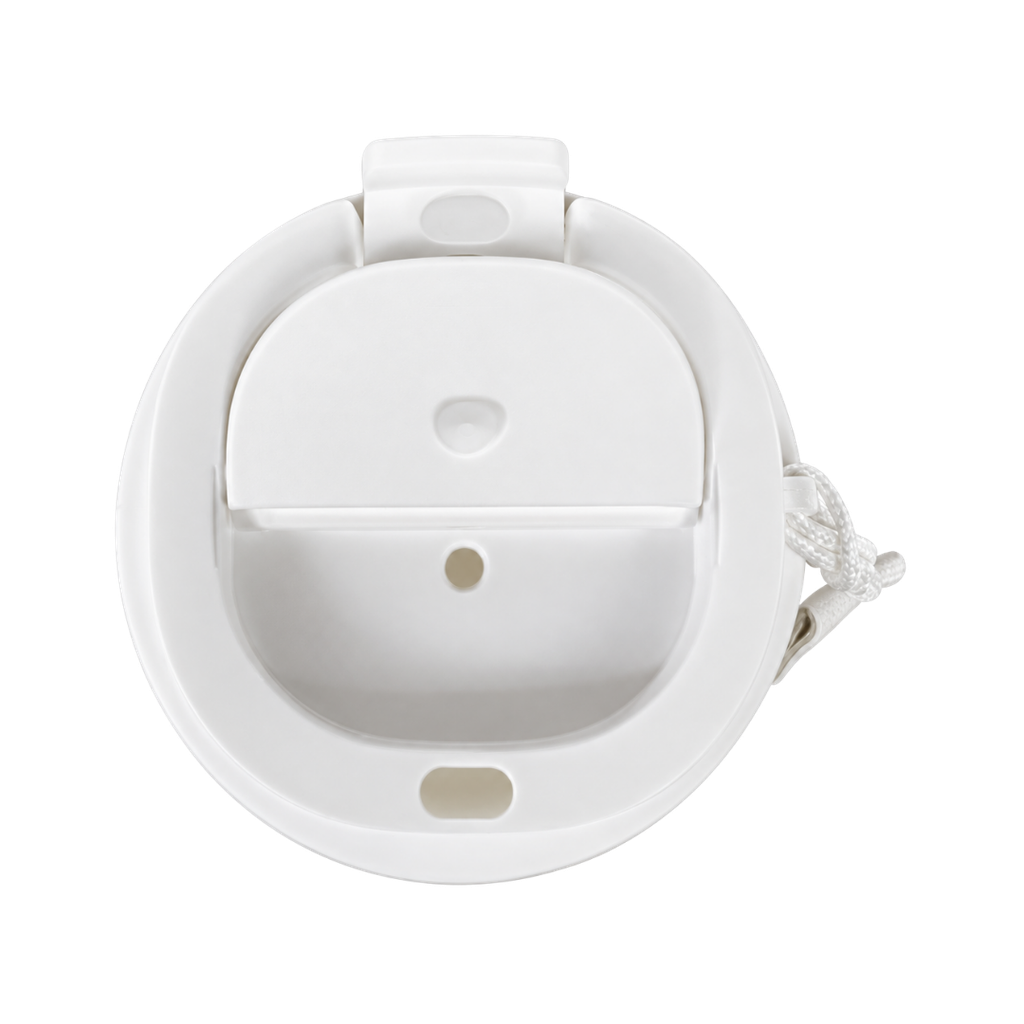 VASO, ACERO INOXIDABLE, BLANCO, 400 ml, Kofi doble pared con tapa de conveniencia