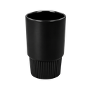 TAZAS, CERÁMICA, NEGRO, 16 oz, para carro  , sin tapa, sin recubrimiento, acabado mate.