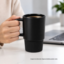 TAZAS, CERÁMICA, NEGRO, 16 oz, para carro  , sin tapa, sin recubrimiento, acabado mate.