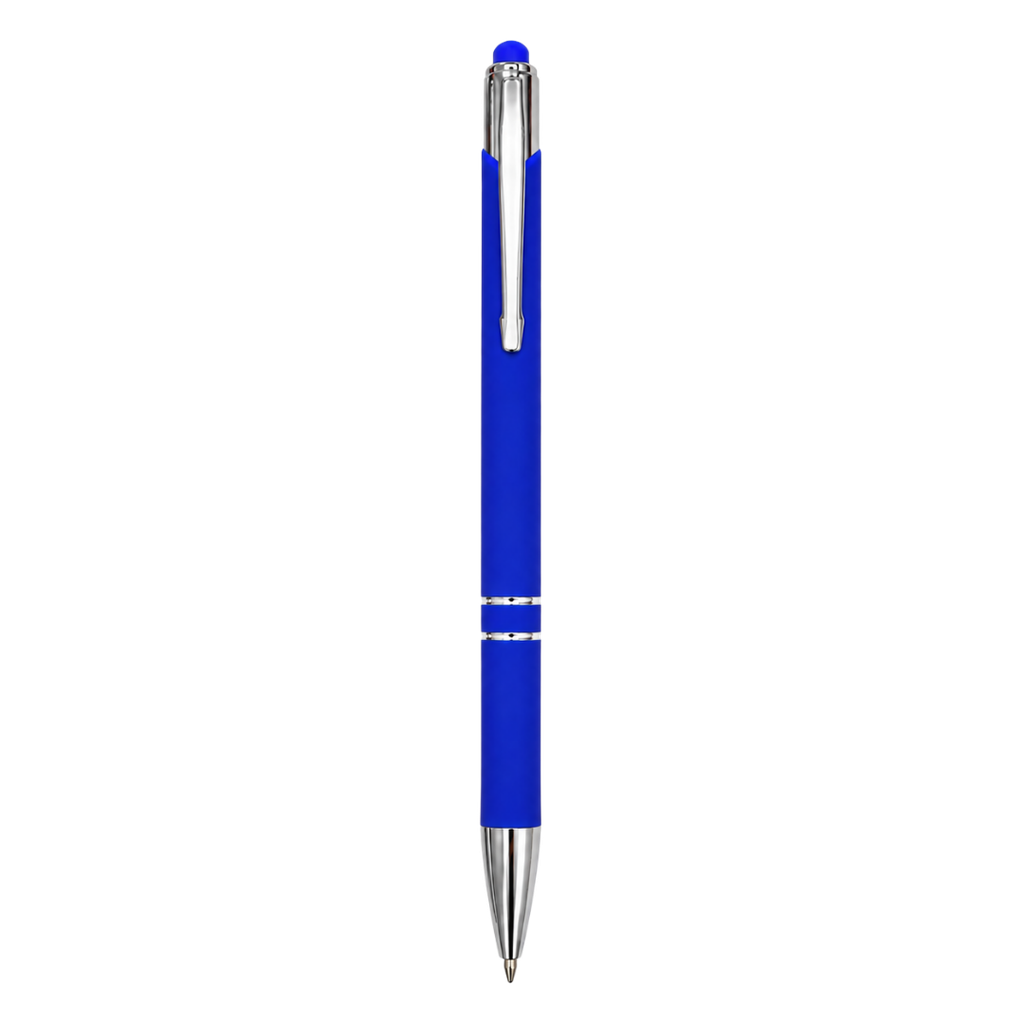lapiceros, aluminio, azul reflex, 14.5 cm, Lyra con recubrimiento de caucho y touch