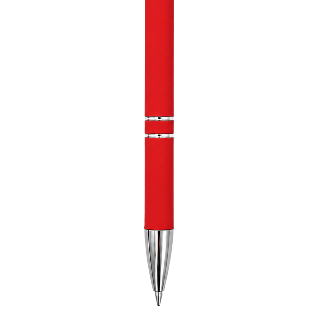 lapiceros, metal, rojo, 14.5 cm, Lyra con recubierta de caucho  y touch