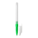lapiceros, plástico, verde,  nd, translucido