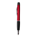 lapicero luminous, con goma antideslizante, rojo, y 3 resaltadores ,