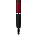 lapicero luminous, con goma antideslizante, rojo, y 3 resaltadores ,