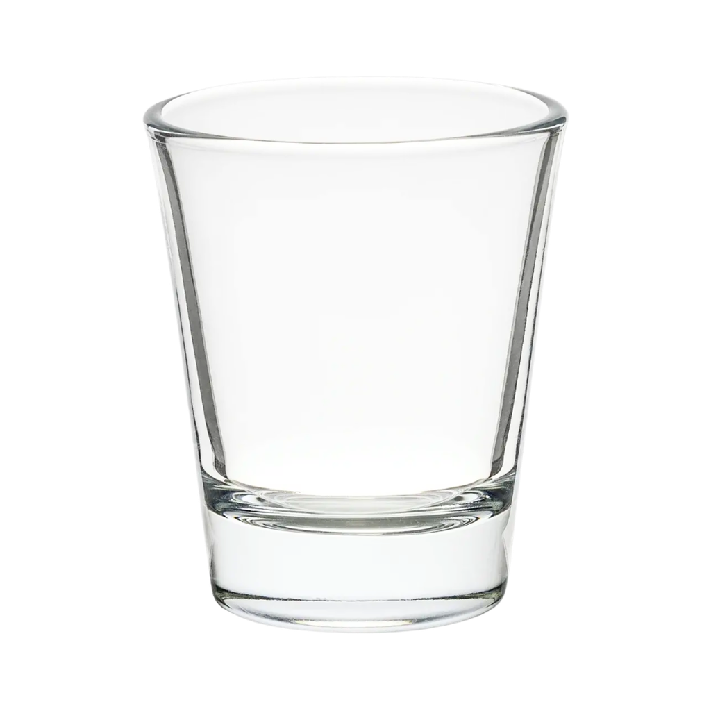 Shot Vidrio Transparente 2 OZ cónico liso