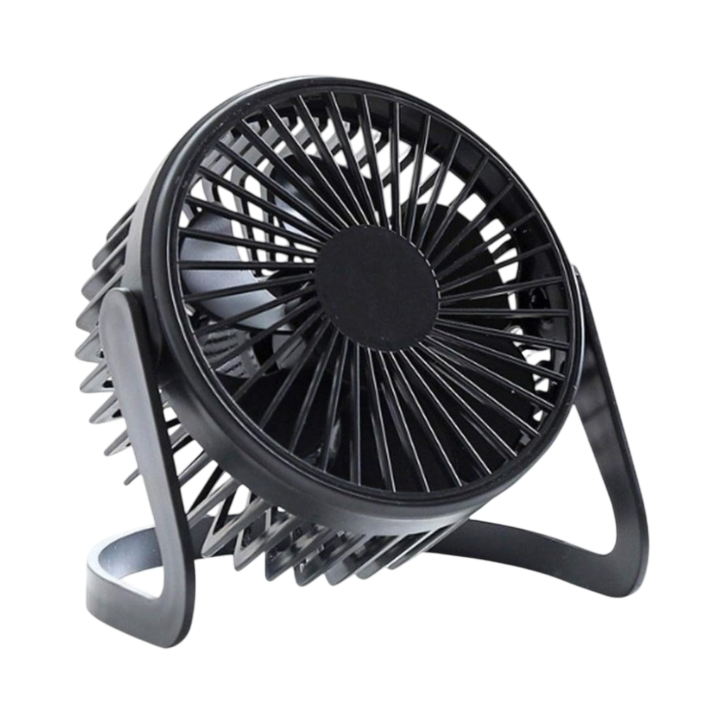 Ventilador Plástico Negro De Escritorio