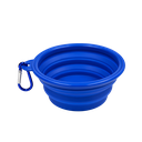 Tazon Silicón azul reflex 350 ml expandible con arnés para mascota