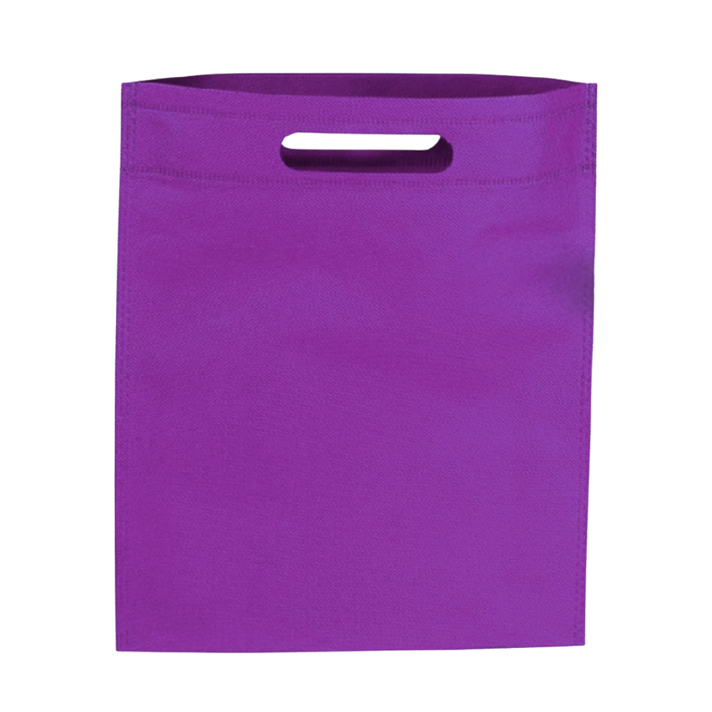 Bolsa Tela Ecológica morado 37*32*8.5 cm sobre sellada 70 gr