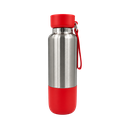 Termo acero inoxidable rojo 500 ml Warrior con pastillero cinta y taza base plástica