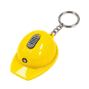 Llavero Plástico Amarillo 6.4*4.4*3 cm forma de casco tipo llavero con linterna