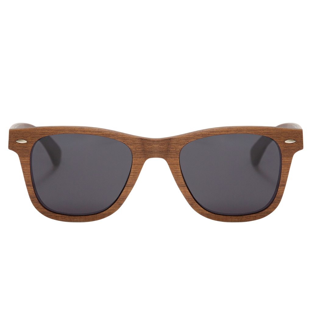 Lentes Plástico Cafe 5*15 cm Imitación Madera Oscuros Con Protección Uv