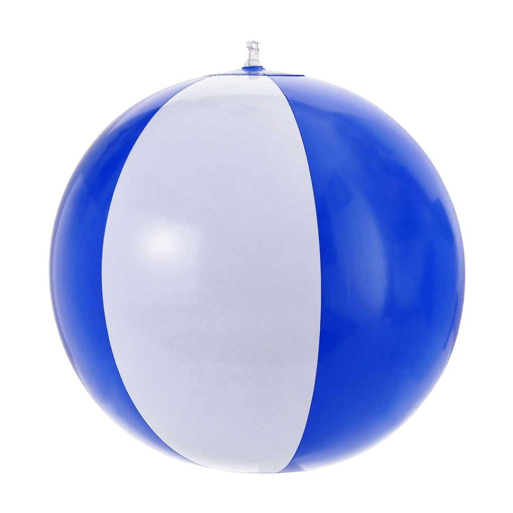 Pelota de playa de gajos Azul Reflex 18