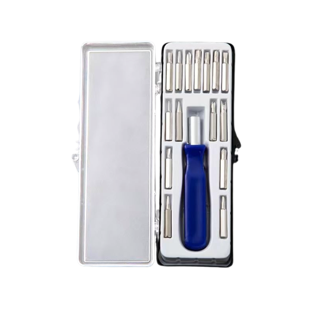 Desarmador Acero Inoxidable Negro 15 Pcs Con Mango