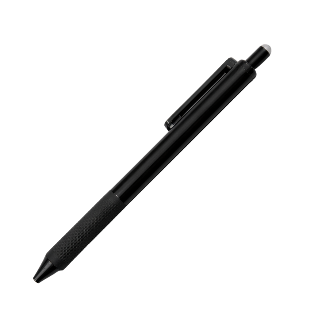 Lapiceros Plástico Negro Phantom Con Borrador De Tinta