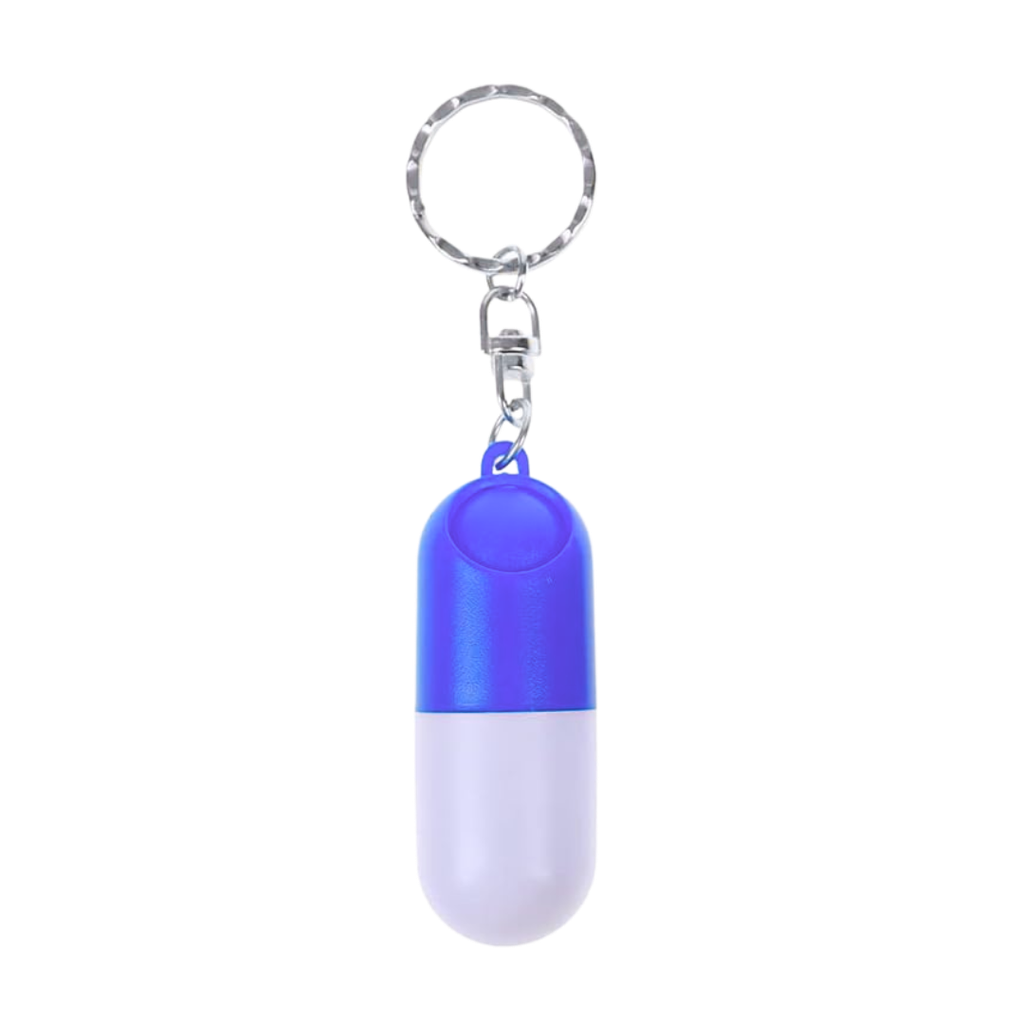 Llavero, Plástico, Azul, 6.25*2.2 Centimetros, Porta Pildora