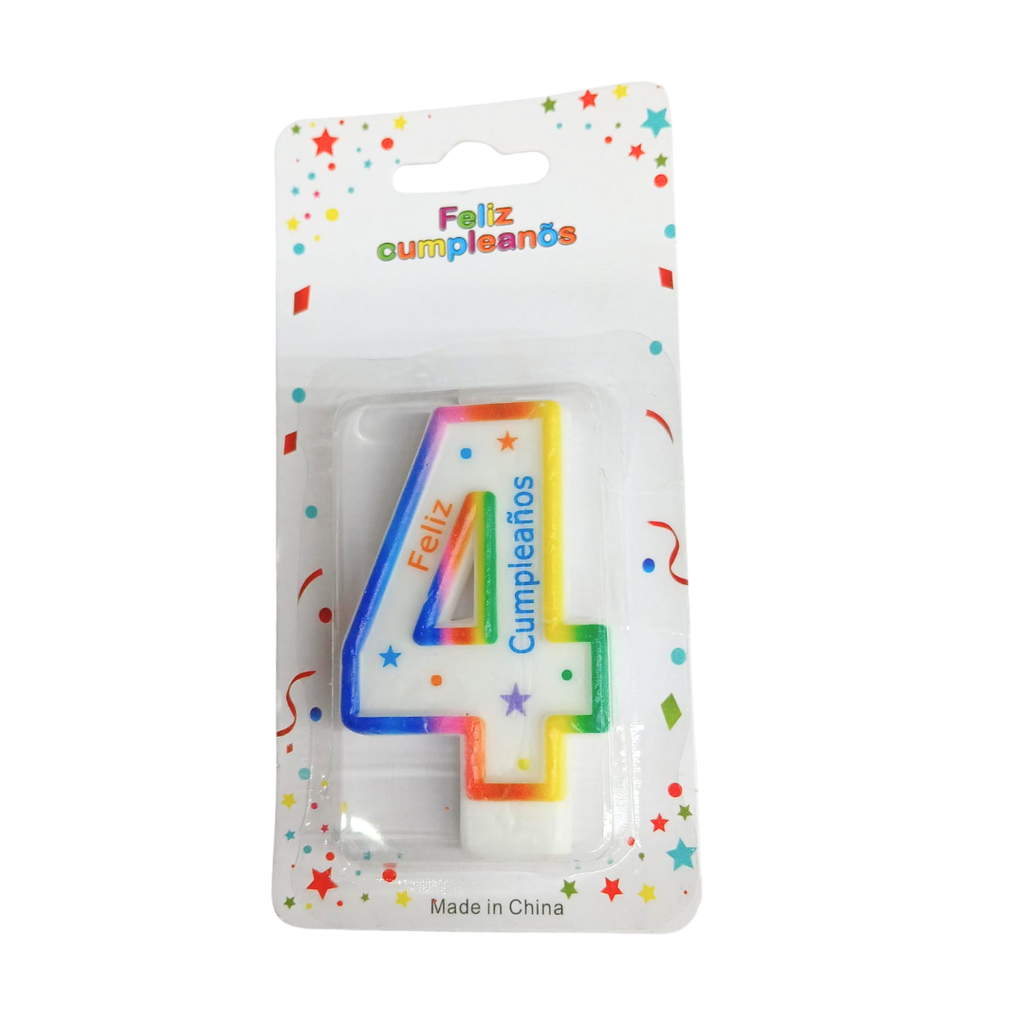 Vela, Cera, Blanco, No 4 ,