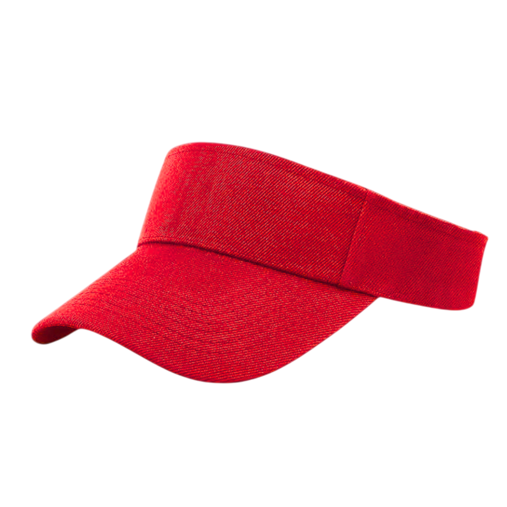 Visera, Poliester, Rojo, Cierre Velcro ,