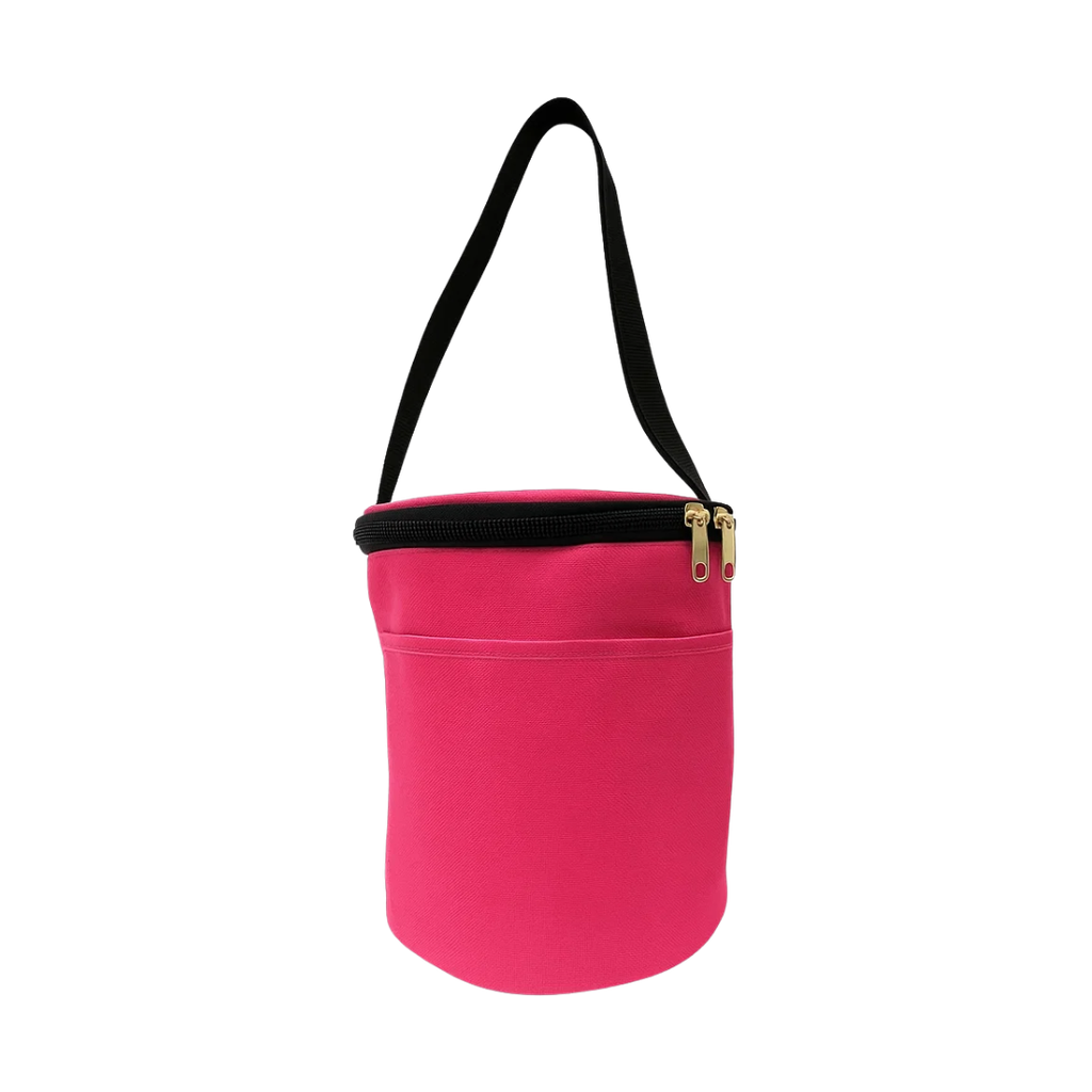 LONCHERA REDONDA, OXFORD, FUCSIA, 25*16*16 cm