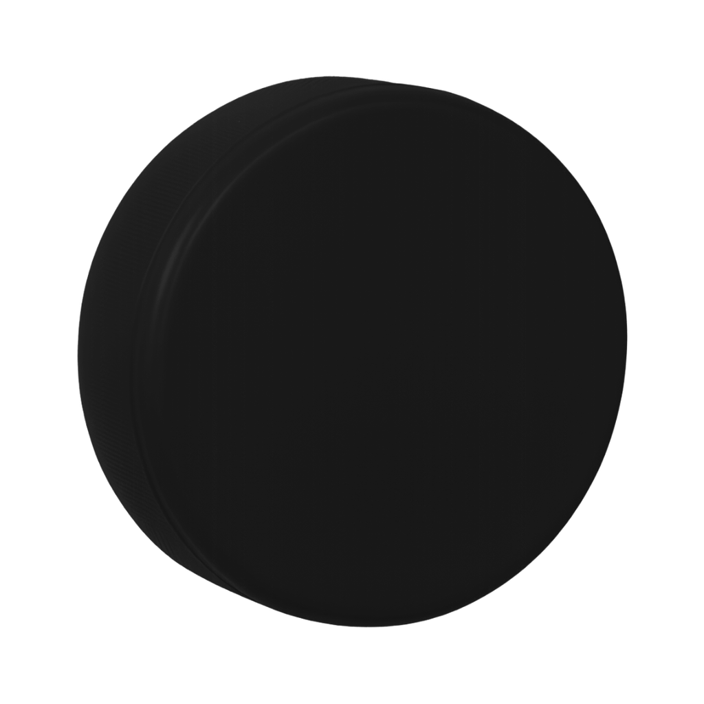 Antiestrés Poliuretano negro 7.5*7,5*2.5 cm redondo