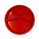 Boquitero con divisiones redondo, plastico, 2 cm, Rojo