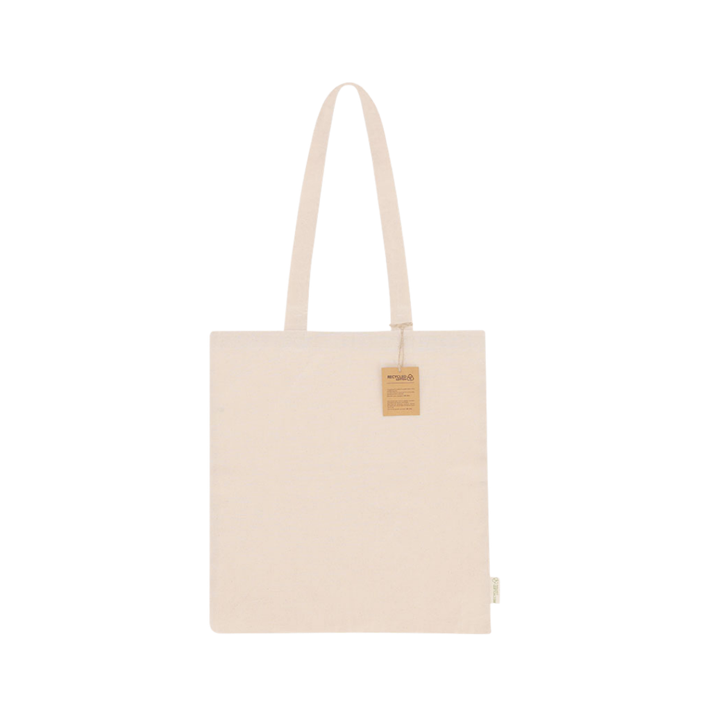 Bolsa en algodón reciclado 180 g/m2, 37 x 41 x cm, Natural