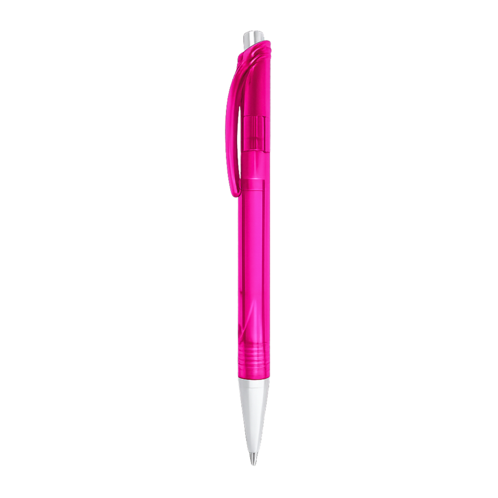lapiceros, plástico, fucsia, 14 centimetros, cristal,