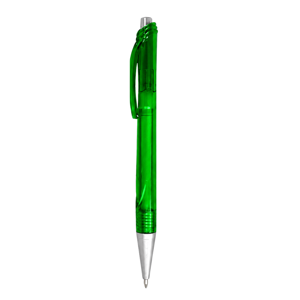 lapiceros, plástico, verde, 14 centimetros, cristal,