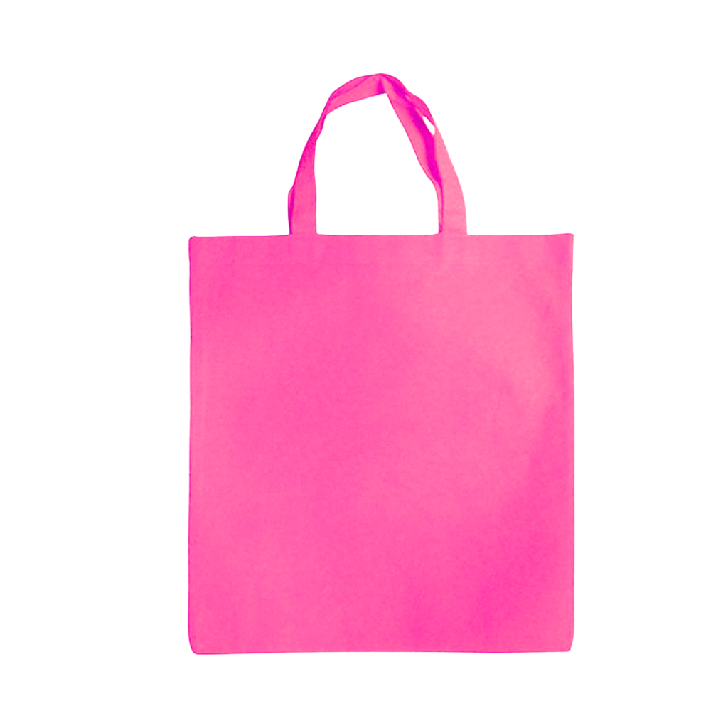 bolsa, tela ecológica, rosado, 80 gsm 40*35 centimetros, plana sin fuelle cosida