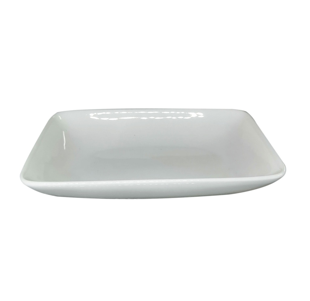 plato, cerámica, blanco, 6.75 ,