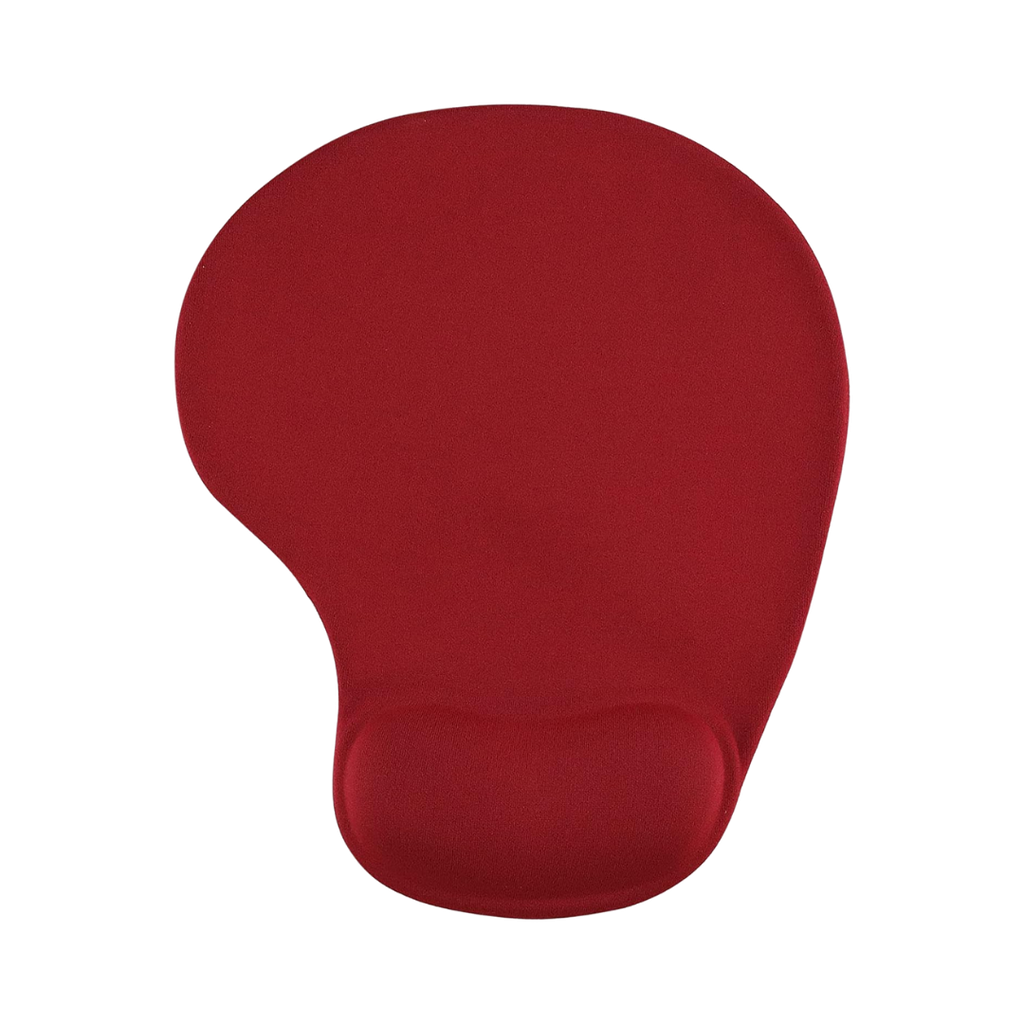 mouse pad, silicón, rojo, 19*23.5 centimetros, con apoya muñecas