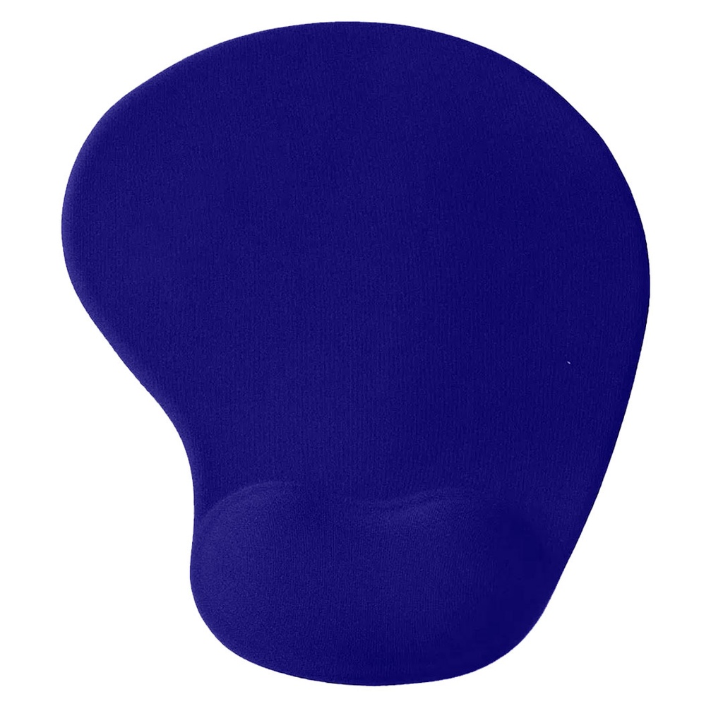 mouse pad, silicón, azul, 19*23.5 centimetros, con apoya muñecas