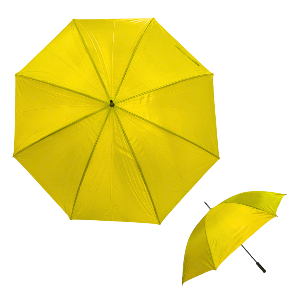 sombrillas, poliester, amarillo, 129*152 centimetros, liso