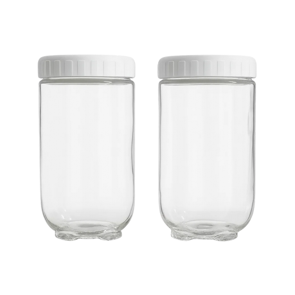 set, vidrio, , de 2 canister , 900 ml