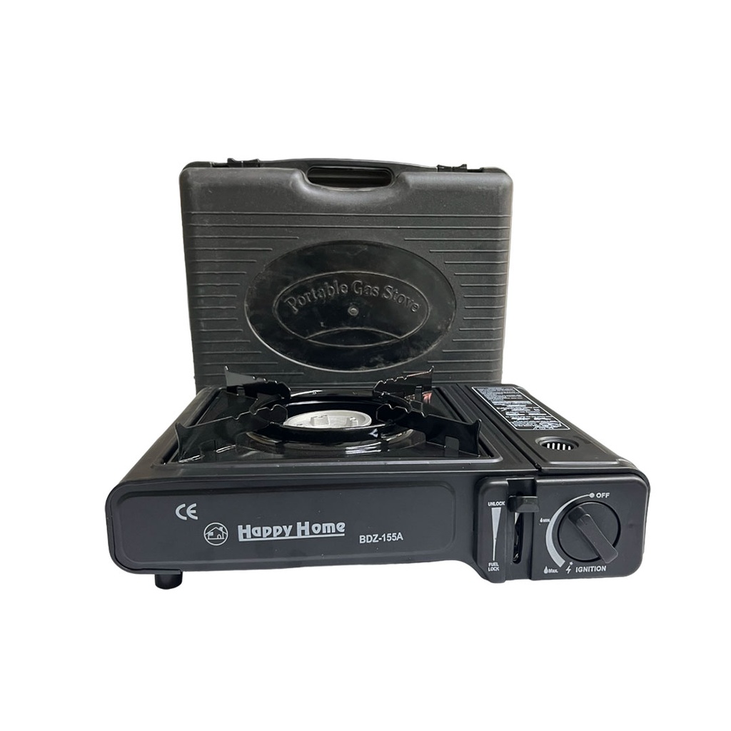 estufa contiki de viaje, metalico, negro, 34*26*9 centimetros, en caja plastica