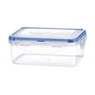 Hermetico, Plástico, Azul, 1,600 Ml Sello De , Color Transparente