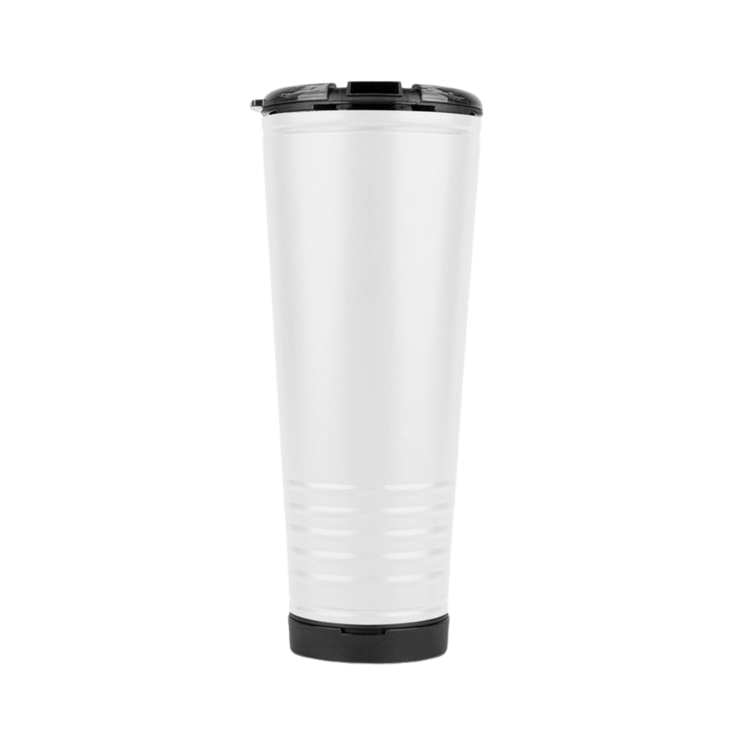 [P251398] Vaso, Acero Inoxidable, Blanco, 25*10 Centimetros, Vuvuzela