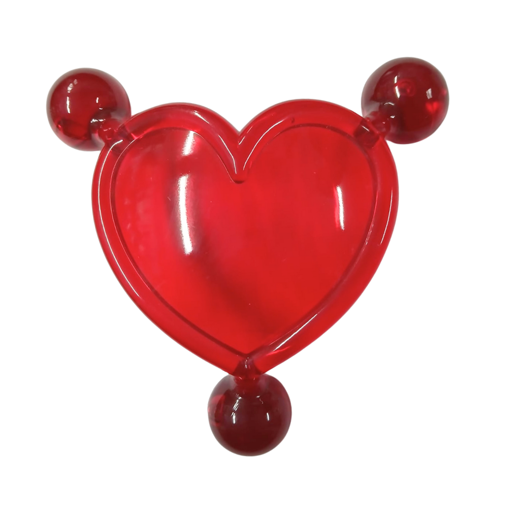 [P260252] Masajeador forma de corazon Rojo