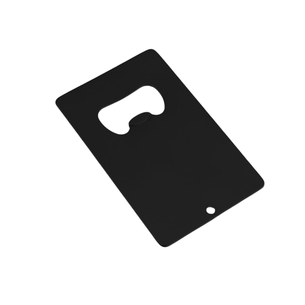 [P220364] Destapador, Aluminio, Negro, 5.5*8.7cm Centimetros, Cuadrado
