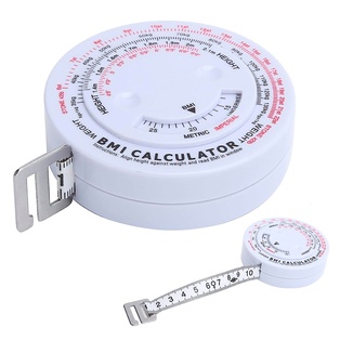 Cinta Metrica, Plástico, Blanco, 1.5 M , Calculadora Bmi