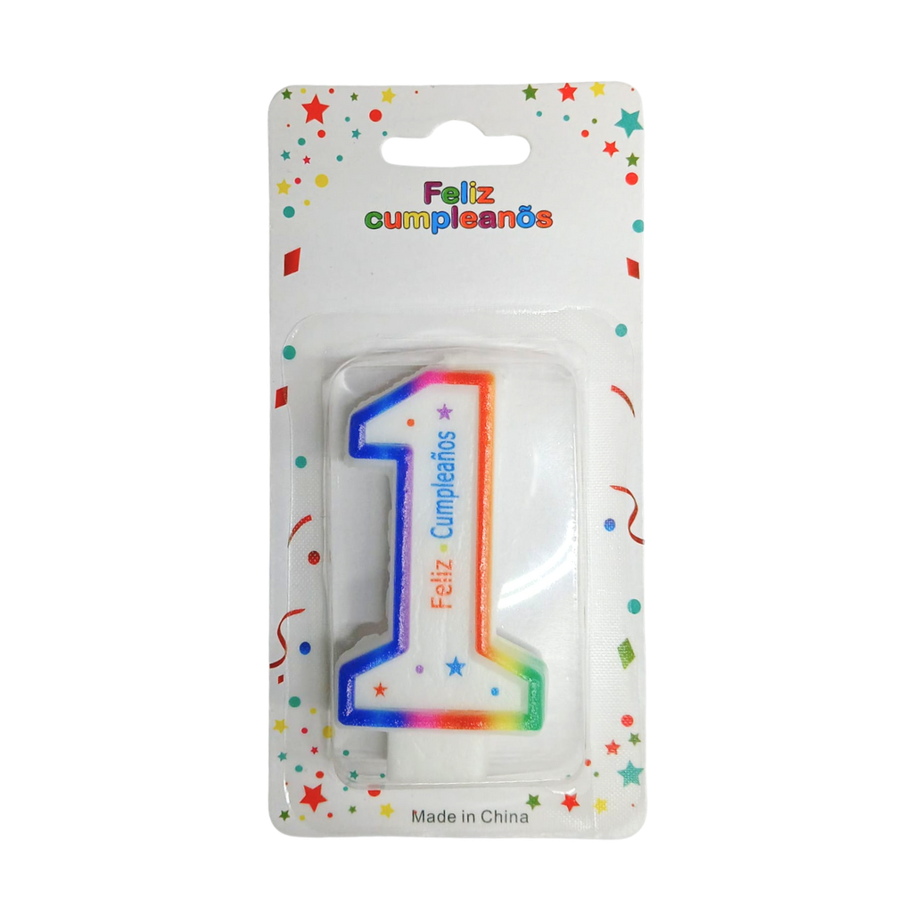 [F441338] Vela, Cera, Blanco, No 1 ,