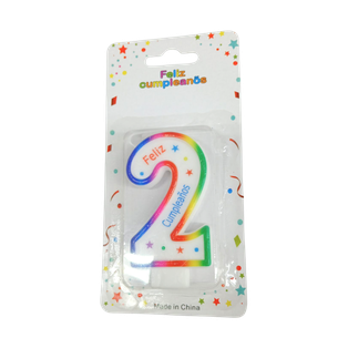 Vela, Cera, Blanco, No 2 ,