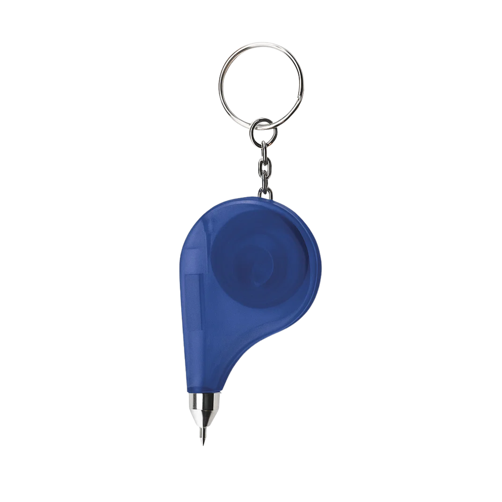 [P266118] Llavero, Plástico, Azul, 6.4*3.4*1.4 Centimetros, Gota Con Metro