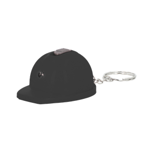 Llavero Plástico Negro 6.4*4.4*3 cm Forma De Casco Tipo Llavero Con Linterna