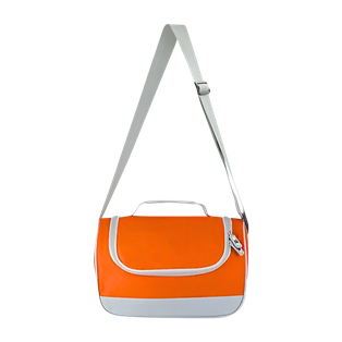 LONCHERA, OXFORD, ANARANJADO, 29*15*20 cm, CLEAR ALUMINIZADA